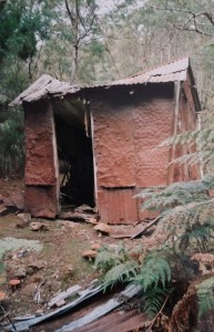 The somewhat battered Sunrise hut still standing in 1993.